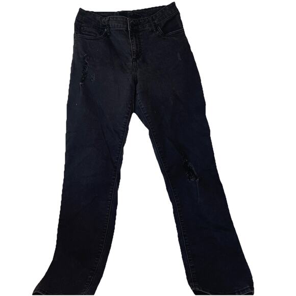 Kut From the Kloth Women’s Black Distressed Jeans Size 10 - Picture 1 of 7